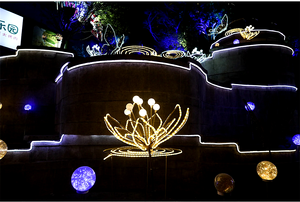 LED Flower Motif <b>Light</b> <b>String</b> Garden Decoration Waterproof Fairy Vine <b>Light</b> Outdoor Lawn Holiday Landscape - Product Image 4