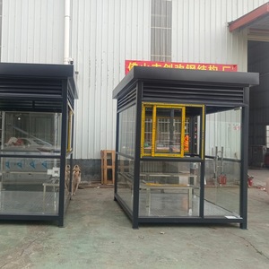 Caseta de Vigilancia Moderna de Acero, Estructura Rectangular Tipo Contenedor para Uso en Exteriores - Product Image 1