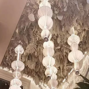 โคมไฟตั้งพื้นสำหรับตกแต่งกระโปรงขึ้นลงใต้พื้นแบบยืดออกได้โคมไฟดอกไม้ด้านหลัง - Product Image 5