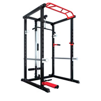 En gros Power Cage et Rack de musculation complet avec système de poulies pour tirage vertical, rameur et poulie à câble, avec bras de sécurité, pour salle de sport à domicile et salle de sport commerciale