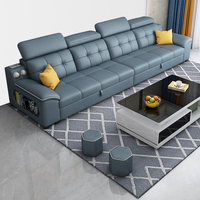 Nuevo Diseño de Fábrica de Muebles Sofá Cama Esquinero Queen Multifuncional para Sala de Estar con Respaldo Ajustable y Almacenamiento de 3 Plazas