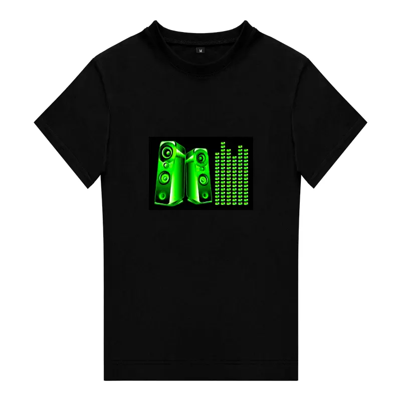 Cool Led T Shirts And Light Up Clothing Luminous T-shirt For Music Carnival Party