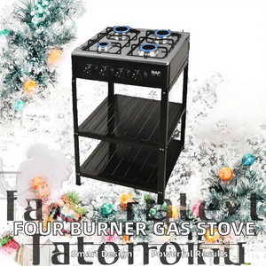 כיריים גז אלסן ארבע להבות עם כיבוי אוטומטי, הצתה אלקטרונית, יעילות אנרגטית A+++, משטח נירוסטה, עומד חופשי - Product Image 3