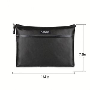 Custom Design Factory Price Non Itchy Water Fire Resistant Bag with Two <b>Pockets</b> Waterproof Fireproof Document Bag - Product Image 3