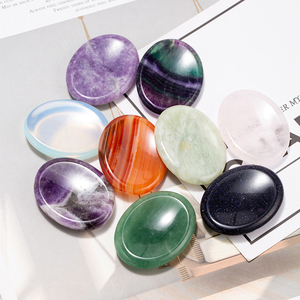 Pietra Antistress da Pollice per Ansia, Pietre <span class=keywords><strong>Chakra</strong></span>, Cristallo Curativo <span class=keywords><strong>Quarzo</strong></span> <span class=keywords><strong>Rosa</strong></span> Ametista Occhio di Tigre per Riduzione dello Stress e Meditazione - Product Image 3