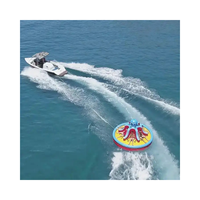 Haut de gamme flottant fou remorquable eau poulpe remorquage bateau tube eau rotative spinner à vendre