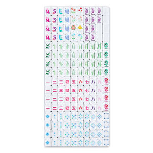 Coffret de <span class=keywords><strong>Mahjong</strong></span> de Luxe Américain Portable et Écologique, Résistant à l'Eau, 4 Couches, pour Enfants, 160 Tuiles de <span class=keywords><strong>Mahjong</strong></span> pour le Divertissement - Product Image 3