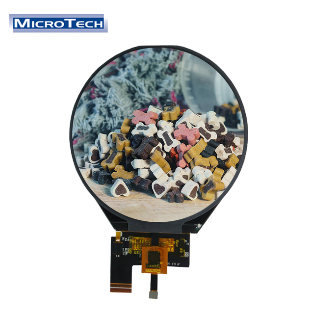 ILI9881C 3.4" Circular Screen Unique MIPI Interface 39 pin 800x800 Resolution LCD Display