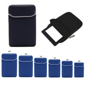 Funda blanda de neopreno de 17 pulgadas con logotipo personalizado al por mayor <span class=keywords><strong>para</strong></span> portátiles de 10 14 15,6 pulgadas, funda negra con <span class=keywords><strong>forro</strong></span> - Product Image 3