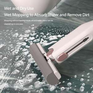 Mini-<span class=keywords><strong>balai</strong></span> portable en gros pour le nettoyage quotidien Petite éponge de vadrouille écologique en ABS avec poteau en acier <span class=keywords><strong>pliable</strong></span> Utilisation du sol - Product Image 3