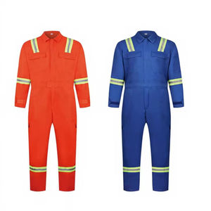 Overoles de Trabajo Mecánicos Transpirables de Poliéster de Color Sólido Personalizados con Bolsillos Resistentes al Desgaste para Marineros de Astilleros - Product Image 2