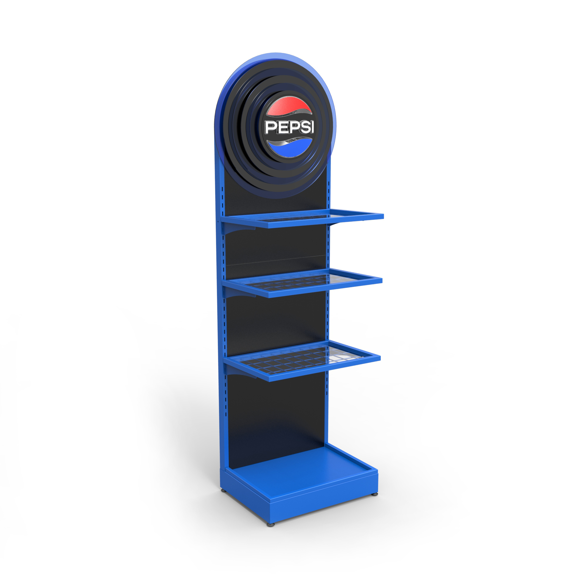Metal Drink Bottle Display Stand with LED Lighted Logo for Wholesale — view 1