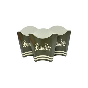 Boîte de conteneur de hamburger à emporter jetable personnalisé 6x6 pouces emballage de hamburger frites hamburger boîte de papier pour restaurant - Product Image 5