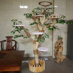 Groothandel Beste Moderne Zijden Bloem Kat Klimmen Hoge Bomen Staan Diy Kat Meubels Grote Kersenbloesems Kat Boom Te Koop - Product Image 4