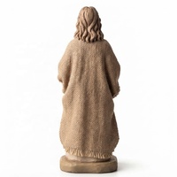 Figurine de Jésus en résine personnalisée, sculpture religieuse de pasteur tenant du pain et du poisson, décoration de table, cadeau chrétien