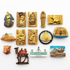 Decoración conmemorativa de turismo personalizado cultural <span class=keywords><strong>egipcio</strong></span>: artesanías de resina con funcionalidad magnética - Product Image 1