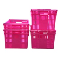 Caisse de transport en plastique à mailles, durable, pour distribution logistique, panier de manutention en PP, recyclable, pour légumes et fruits, empilable