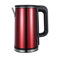 Nouvelle Bouilloire Électrique Sans Fil 1,8L 1500W en Acier Inoxydable 304 à Double Paroi Anti-Brûlure, Protection Contre l'Ébullition à Sec, pour Usage Domestique