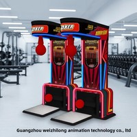 Machine de boxe de rue à monnayeur pour parc d'attractions, jeu d'arcade de frappe, 3 emplacements pour pièces, en métal, autonome, cadeau