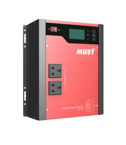 MUST PV1100 PRO solar generator lithium AVR inverter cheap price 1200va 2400va solar home system in Morroco