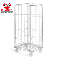 Nouveau design chariot à cage personnalisé avec treillis métallique pour le transport en entrepôt