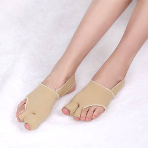New Double Toe <b>Protector</b> Breathable and Flexible <b>Thumb</b> Valgus Corrector Toe Separator Belt for Big Foot Bone Correction - Product Image 3