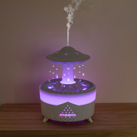 Usine en gros Ufo électrique arôme diffus télécommande ufo goutte de pluie diffuseur d'arôme désodorisant humidificateur à bruit blanc