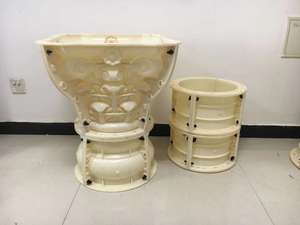 الزخرفية جولة عمود روماني العمود رئيس الرأسمالية تصميم الخرسانة العفن - Product Image 5