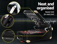 Coffret à outils complet de 816 pièces, chariot à outils, boîte à outils pour mécaniciens, tournevis électrique, douilles 1/4'' 1/2'', gants, ensemble d'outils portables
