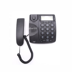 Téléphone filaire classique à gros boutons avec 2 groupes de touches mémoire à une <span class=keywords><strong>touche</strong></span> et identification de l'appelant pour personnes malvoyantes et personnes âgées - Product Image 4