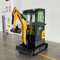 Livraison gratuite, excavatrices Kubota de 1,7 tonne, machine hydraulique, petite pelle hydraulique, mini-excavatrice EPA pour la maison, à vendre