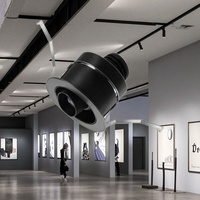 Mini projecteur magnétique en aluminium pour éclairage sur rail, éclairage intérieur, montage en surface pour galerie, musée