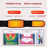 Support lombaire auto-chauffant en tourmaline, plaque d'acier, ceinture chauffante magnétique, disque lombaire de compression