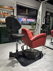 Sillón de Barbero Giratorio de Lujo de Una Pieza en Cuero Sintético, Taburete de Trabajo Grande, Económico y de Alta Comodidad, Muebles para Salón de Belleza - Product Image 2