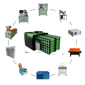 Lifepo4-Paquete de batería de luz Solar aa, máquina de producción de línea de montaje, Ebike, iones de litio, Ferro, fosfato, equipo de fabricación de batería