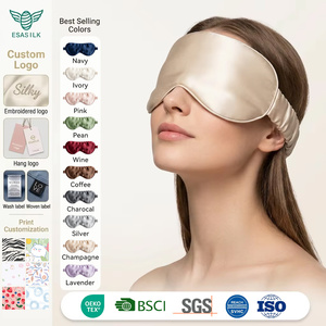 Máscara de <span class=keywords><strong>Ojos</strong></span> de Seda de Morera 100% Pura Oeko-Tex, para Todas las Estaciones, No Tóxica, Hipoalergénica, Cómoda, para Dormir, para Mujeres y Hombres - Product Image 1