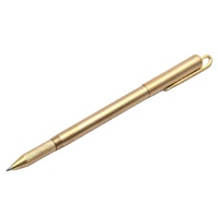 Stylo à bille en cuivre pur avec logo personnalisé, style neutre, nouveau, écriture fluide et propre, promotion personnalisée