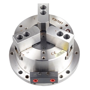 Mandril de potencia sólida de 6 pulgadas para fresadora de perforación de torno <span class=keywords><strong>CNC</strong></span> Cilindro vertical neumático de 4 mordazas Accesorio genérico incorporado - Product Image 4