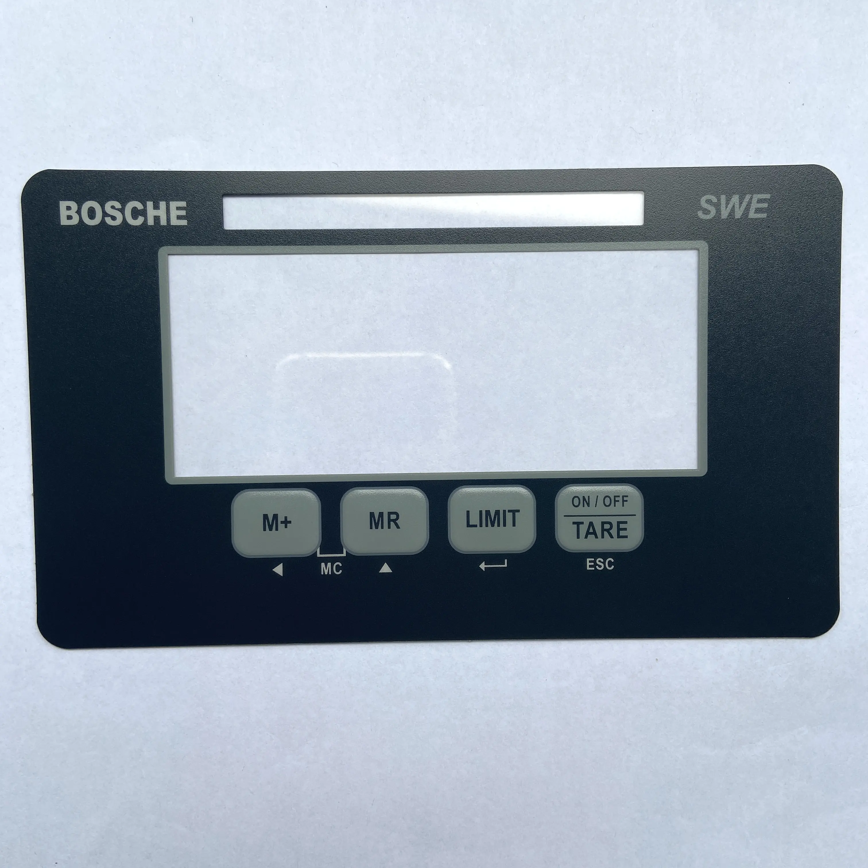 Customized embossing button keyboard electronic scale graphic overlay