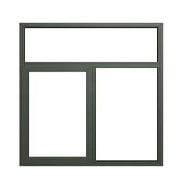 Fabricant chinois de fenêtres coulissantes en aluminium à double vitrage en verre trempé et de portes fenêtres résidentielles en aluminium
