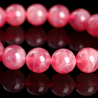Bracelet en quartz rose naturel de Madagascar de qualité supérieure 7A de JD GEMS, bracelet populaire en perles de pierres précieuses naturelles de différentes tailles