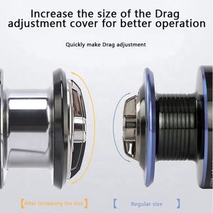 Spindle Baja Anti Karat 7+1BB 5.5:1 Kecepatan Tinggi 8kg Daya Tarik Maksimum Reel Pancing Putar Sekrup untuk Air Tawar - Product Image 3