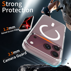 <span class=keywords><strong>Coque</strong></span> de protection transparente antichoc magnétique personnalisée de haute qualité pour <span class=keywords><strong>iPhone</strong></span> 18 17 Pro <span class=keywords><strong>Max</strong></span>, 2 mm, anti-rayures, anti-jaunissement - Product Image 5