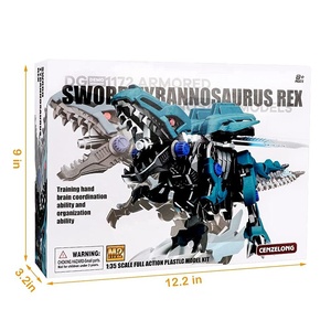 WS5701 워킹 다이노소어 장난감 STEM 전자 분해 가능한 트렉스 공룡 로봇 조립 키트 어린이 선물용 - Product Image 6