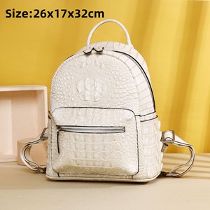 Mochila de Mujer con Nuevo Diseño de Cocodrilo en Relieve, Gran Capacidad, Impermeable, Cierre de Cremallera, Silicona, Bolsa de Viaje, Tendencia - Product Image 2