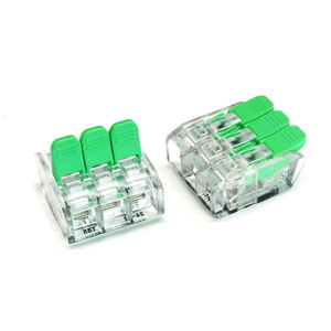 3 Cực Kết Nối Lắp Đặt Dây Cáp Khối Đầu Cuối Nối Nhanh Nhỏ Gọn Cho 0.2-4 Mm - Product Image 1