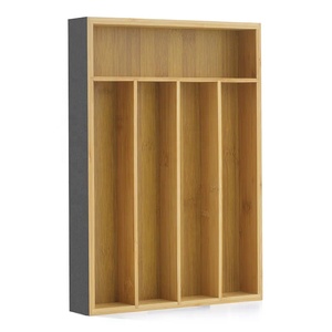 <span class=keywords><strong>Plateau</strong></span> rond en bois, <span class=keywords><strong>plateau</strong></span> en bambou non fini avec étagères pour huiles, plateaux de rangement décoratifs en vrac - Product Image 6