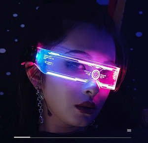 Lunettes LED Futuriste Glow Gear Lunettes de science-fiction à pulsation pour les fêtes d'Halloween électrisantes - Product Image 4