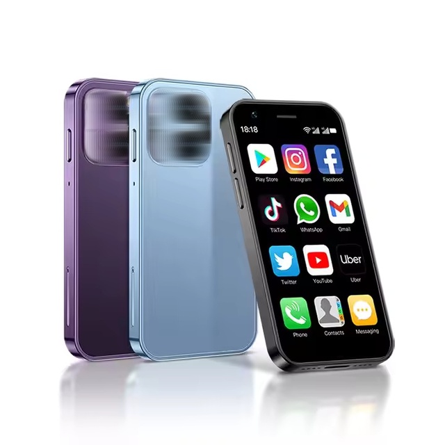 RTS Mini Cellphone Android XS16 4G LTE Mini Smart Phone 3 Inch IPS Screen Android 10 3GB/64GB Dual Cameras 2000mAh