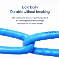 Wodexun LAN RJ45 kabel jaringan Ethernet, 24AWG UTP Patch Cat5 kabel untuk Android TV PC & Modem Internet